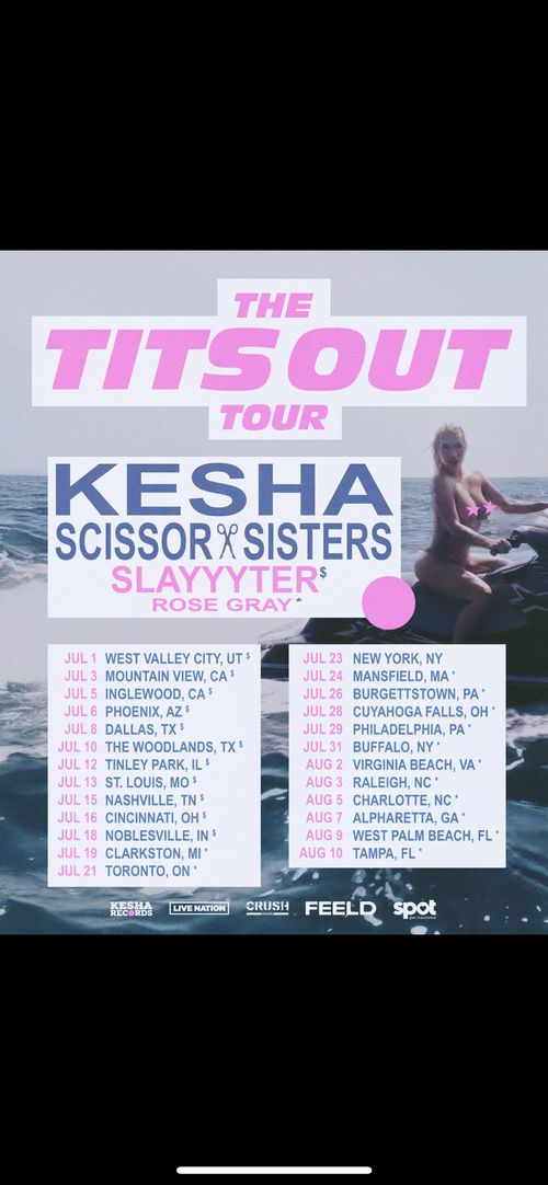 Ke$ha Tits Out Tour